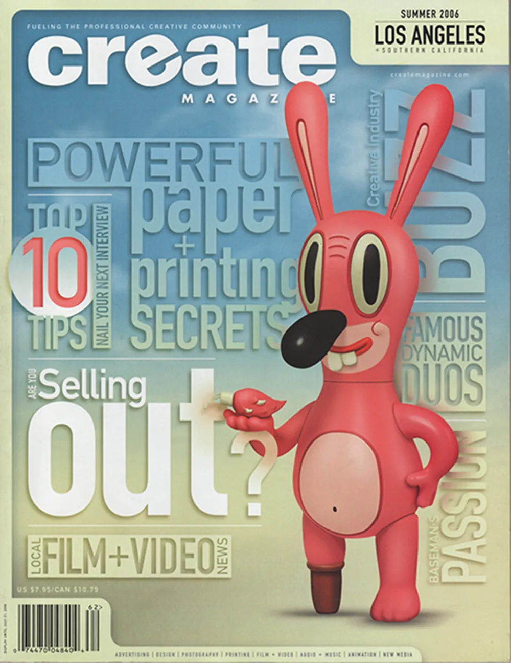 Create Magazine Summer 2006 featuring RAW Productions and creative director Ross Hendler