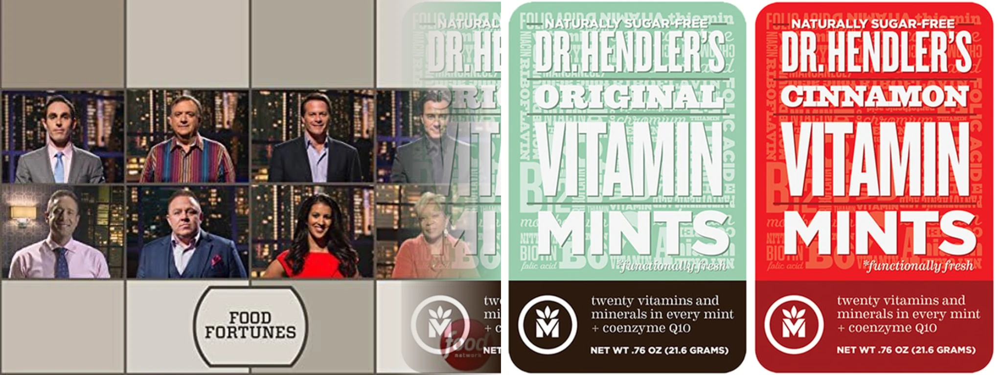 Ross Hendler on Food Network Food Fortunes featuring Dr. Hendler's Vitamin Mints